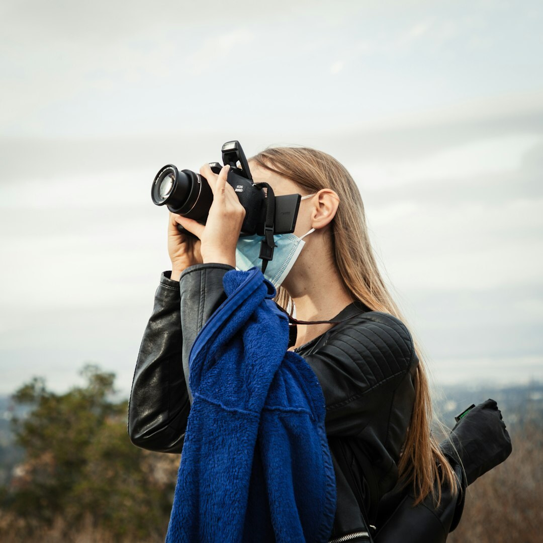 Portrait of a European woman in her 30s camera operator
